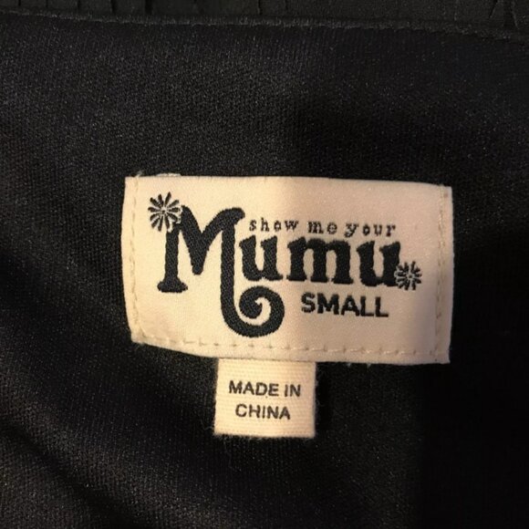 Show Me Your MuMu TIA Black ChaCha Fringe Crop Top, Size Small - Picture 6 of 6